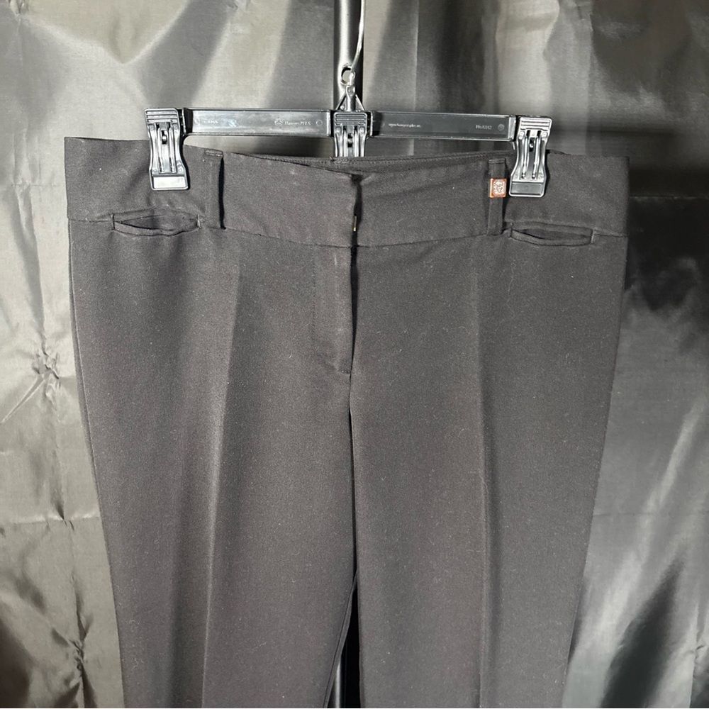Anne Klein Black Flare Pants Sz M/ 10 - Picture 3 of 9